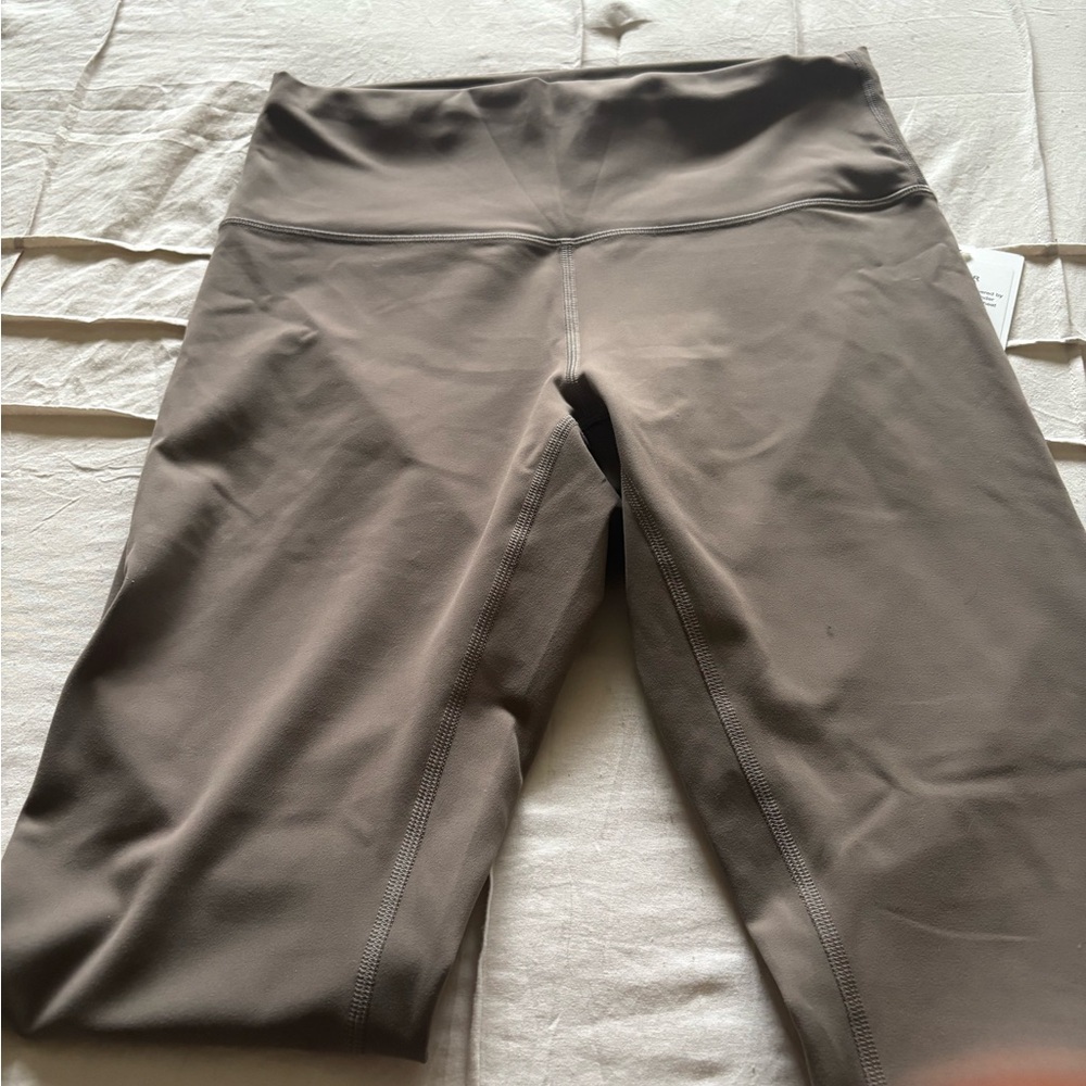 Taupe High-Waisted Leggings